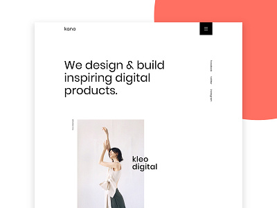 Kano - Creative & Minimal Portfolio HTML Template clean minimal portfolio template web design web development
