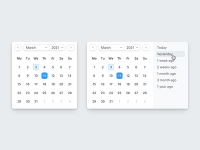 Mini Datepicker calendar component date picker datepicker schedule task