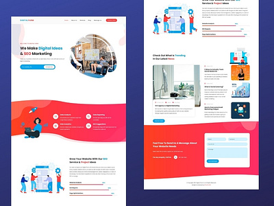 Agency Landing Page | Animated | Responsive UI