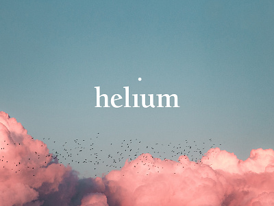 Helium branding design layout design typography wordplay