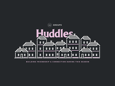 Huddles branding design illustration layout design typography