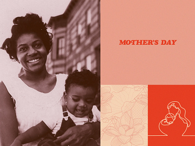 Mother's Day 2020 branding design illustration layout design typography