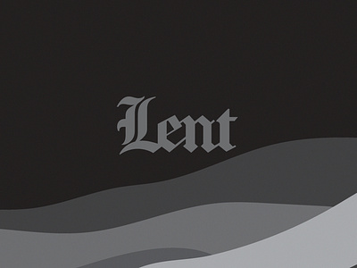 Lent branding design illustration layout design typography