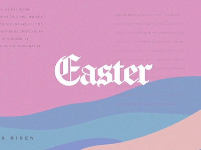 Easter branding design illustration layout design typography