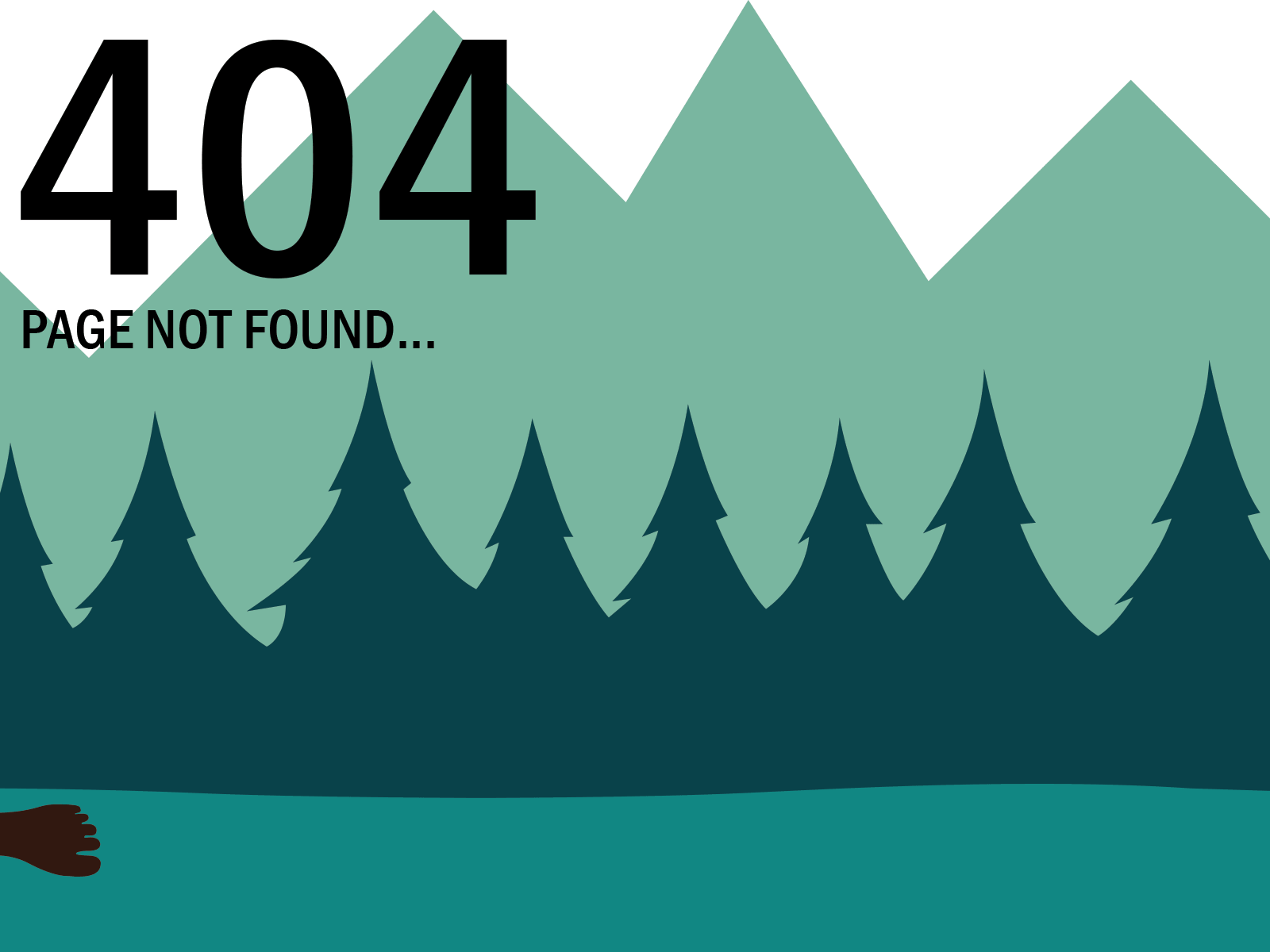 Page Not Found...Yeti bigfoot design dribble dribbleweeklywarmup error 404 error page illustration landing page rebound ux webdesign yeti