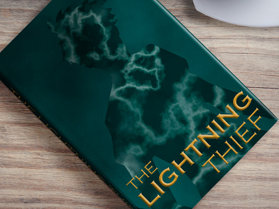 Lightning Thief Cover book art book cover branding design dribble dribbleweeklywarmup illustration mockup rebound the lightning thief
