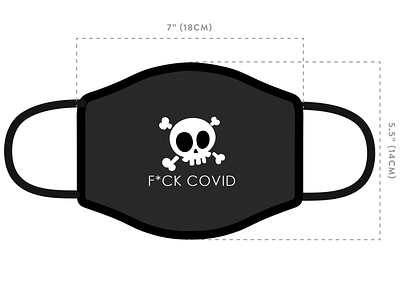 F COVID branding design designer dribble dribbleweeklywarmup f covid illustration mask mask design quarantine rebound