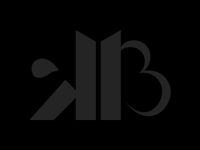 KB Monogram Design branding design designer dribble dribbleweeklywarmup illustration initials logo kb logo monogram monogram logo rebound