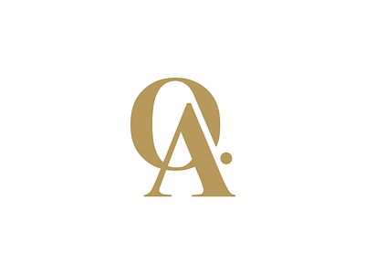 OA logo concept event gold logo planning type