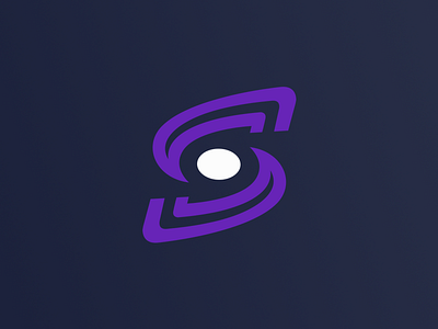 Spacely Logo Design galaxy gaming logo purple space type