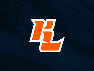 Personal Logo for NFL player Kyle Long bears brand chicago football logo navy nfl orange sports type