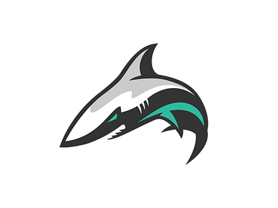 Shark Logo gaming logo mascot shark sports