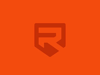 RDY Logo apparel brand exercise fitness logo orange shield