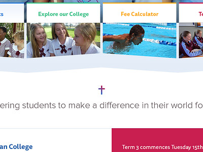 ✝ christian college gradient icon school website