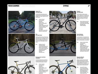 Exploration for bike craftsman. branding design flat interface ui ux web