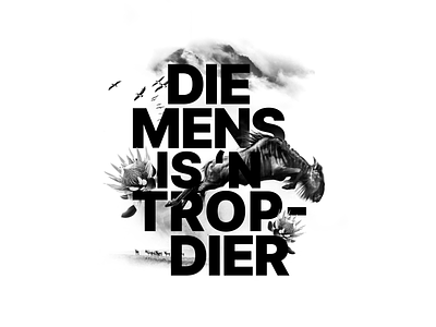 Die Vraagstuk africa design graphic design poster poster design protea type poster typography wildebeest