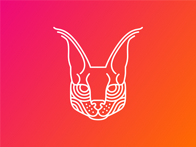 Tribal Caracal branding design graphic design illustration logo logo design vector
