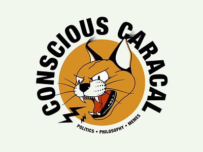 Conscious Caracal branding design graphic design illustration logo typography vector