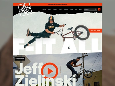 BMX Concept - Rebound bike bikes bmx bmx design branding design gra ui design web web design webdesign