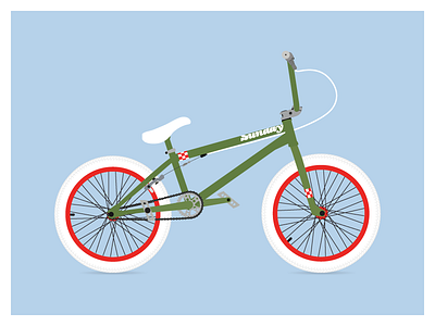 Bike bike bmx flat illustration vector