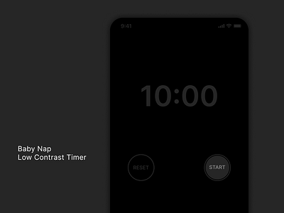 Baby Nap - Low Contrast Timer