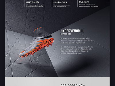 Nike Hypervenom - Web Design 03 design e commerce soccer ui web web design