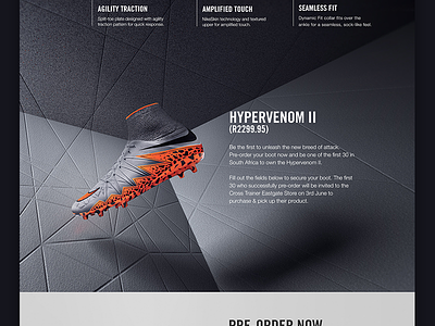 Nike Hypervenom - Web Design 03