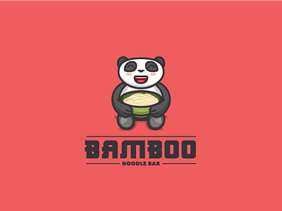 Day 03 - Daily Logo Challenge - Panda animal bamboo bamboo noodle bar branding design logo logo design noodle bar noodles panda