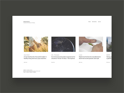 Clément Dumas C. - Portfolio clean design desktop interactive minimalist portfolio simple website white