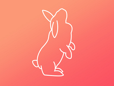 Puddin the Rabbit animal bunny design dribbbleweeklywarmup icon illustration pet rabbit rebound