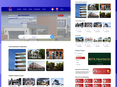 ERA Indonesia - Real Estate Website apartment apartment booking landing page property ui user interface