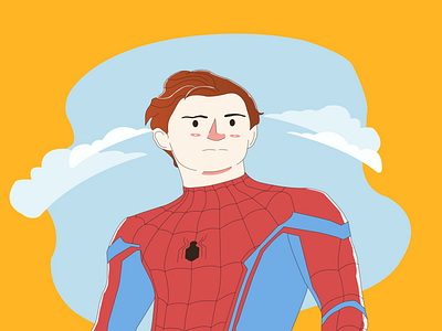 Spiderman - Tom Holland boring get inspiration graphic design illustration inspiration spiderman tom holland