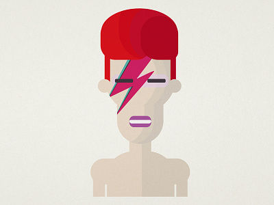 David Bowie - Illustration bowie david hero illustration music stardust vector ziggy
