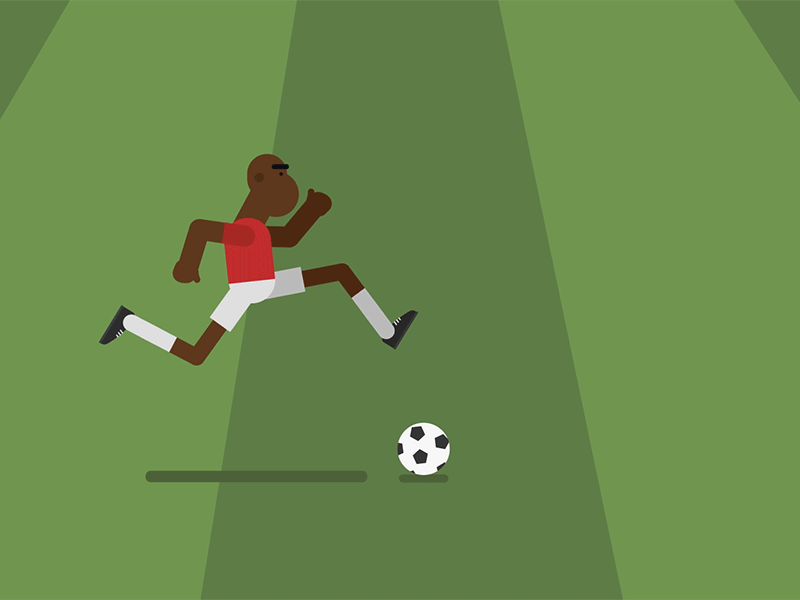 Football Walk Cicle Test after effects animation character football illustration motion vector