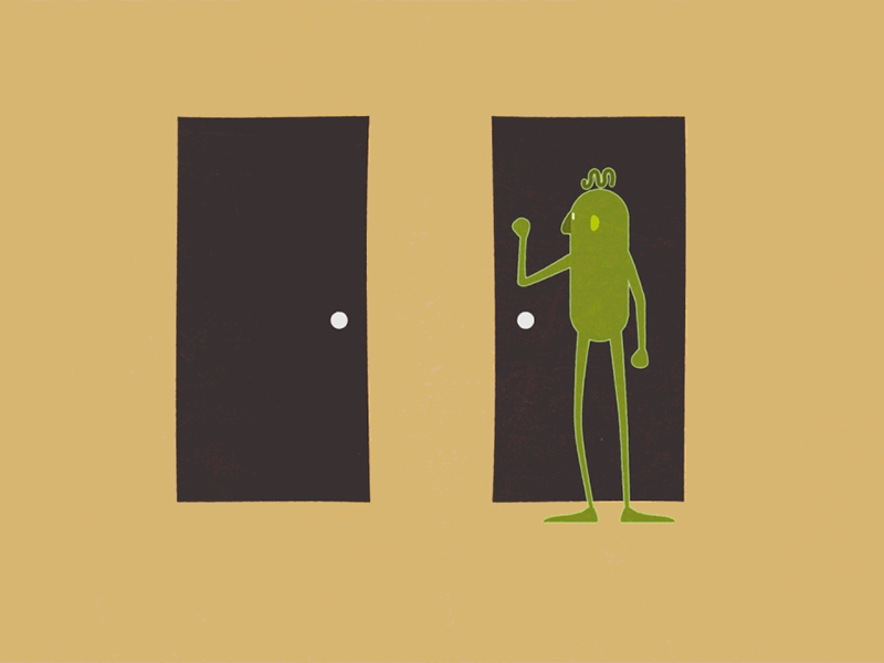 Knock, knock! animation gif knock loop photoshop shapes