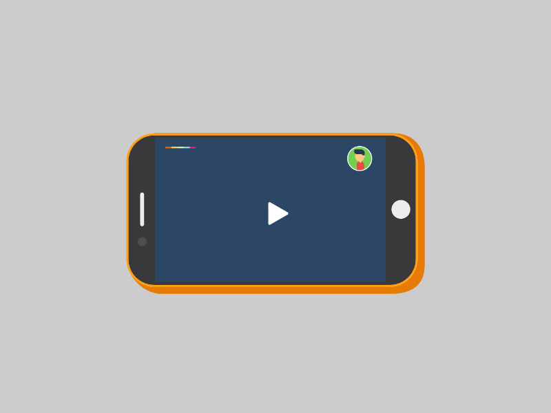 New App - Animation Test 2d after effects app flat gif illustration ios