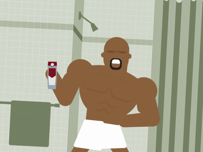 Old Spice Man character gif history nfl old spice man