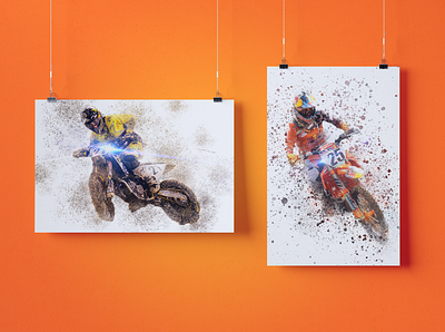 Photoshop - Jason Anderson & Marvin Musquin biker manipulation moto motorbike photoshop retouch retouching