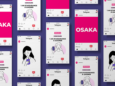 Osaka graphicdesign graphics graphisme instagram instagram mockup instagram post instagram template osaka