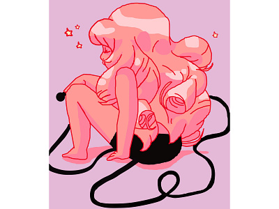 What Can I Do For You? design flat illustration pink diamond rebecca sugar rose quartz steven universe ui