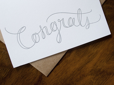 Congrats Letterpress Card