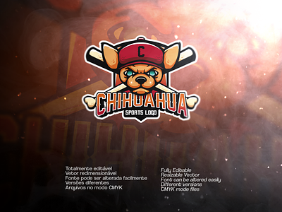 Chihuahua Sports Logo | Available on Envato