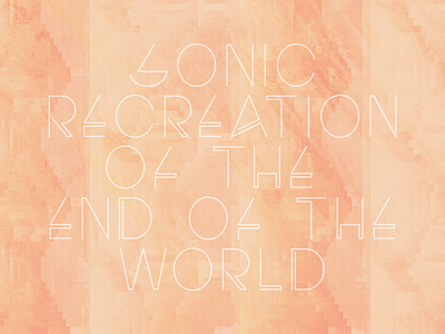 sonic recreation of the end of the world colorful design geometric poster