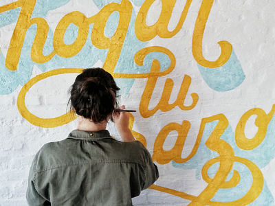 Mural lettering