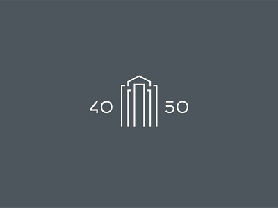 Logo Mark - 40/50 Fountain Plaza branding buffalo building design identity logo mark modular postmodern rebrand