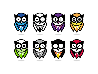 Owl floating animal character character creation icon illustration logo owl