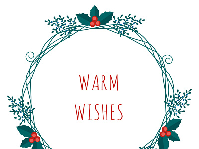 Christmas Warm Wishes greeting card