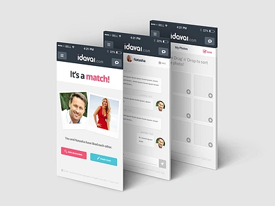 iDAVAI - Meet Eastern European Girls app design mobile ui ux web