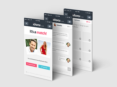 iDAVAI - Meet Eastern European Girls app design mobile ui ux web