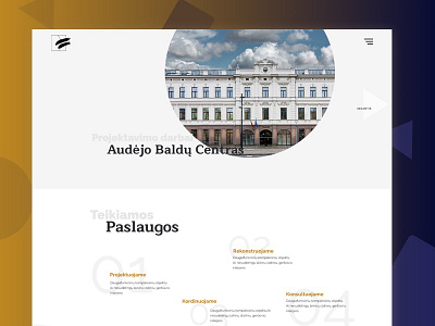 Dalis Edvės - Architectural studio website architecture creativity design fancy ui ui
